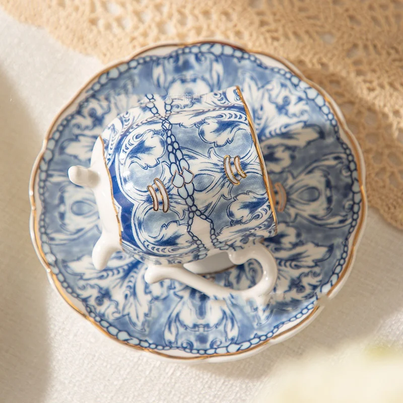 Blue And White Porcelain Turki - Espresso Cup Saucer 评论和价格