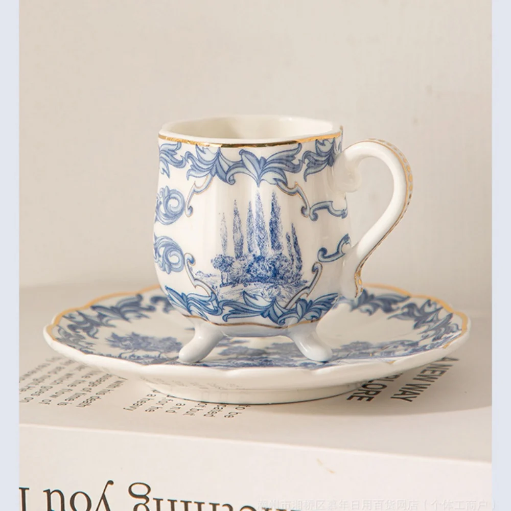Blue And White Porcelain Turki - Espresso Cup Saucer 评论和价格