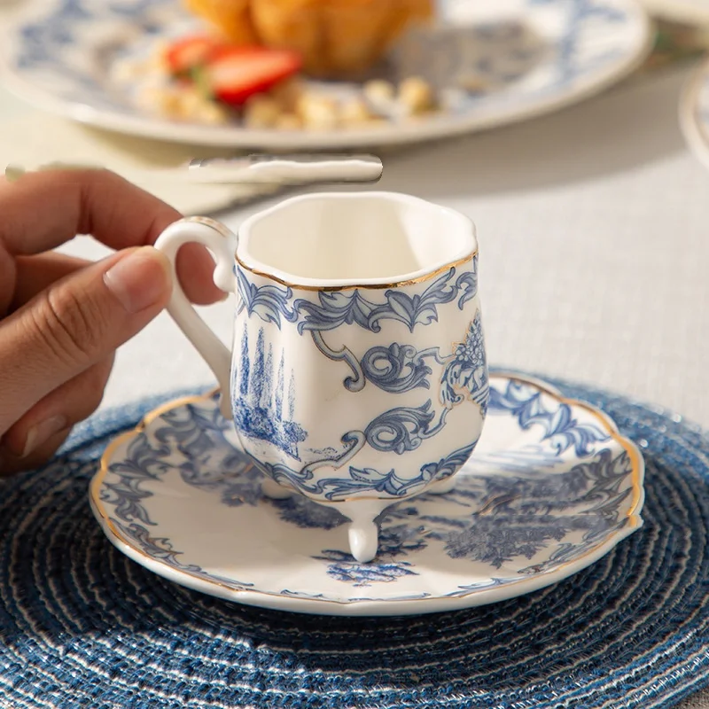 Blue And White Porcelain Turki - Espresso Cup Saucer 评论和价格