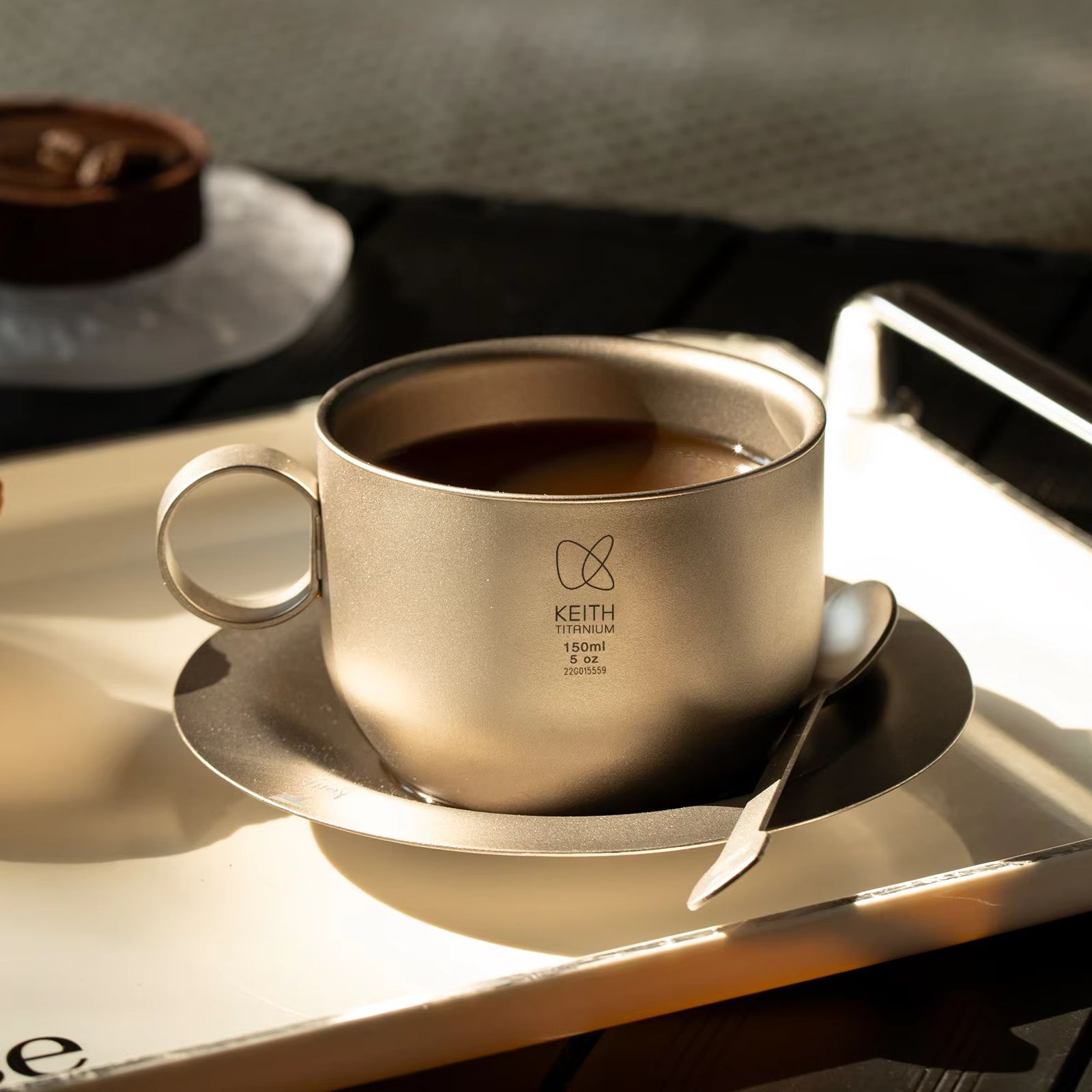 KEITH  Pure Titanium Coffee Cu - Espresso Cup Saucer 评论和价格